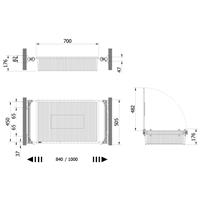 Roomy drawer box - white - bright aluminium - transparent polycarbonate 5